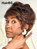 Glueless Wig brown Machine Made pixie cut Ready to Wear 100% Human Hair