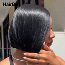 4x4 lace closure Straight bob Natural Black 8 inch 100% Human Hair