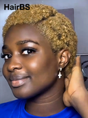 Special Offer lace front & Glueless Wig honey 27# afro curly pixie cut wig 100% Human Hair
