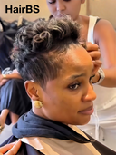 Full lace Wig Natural Black Light Breathable pixie cut wig 100% Human Hair