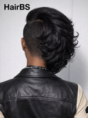 Side Part Straight black ready to wear Topper Unit( NOT A WIG)