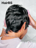 Special Offer Glueless Wig Machine Made Straight black cut wig 100% Human Hair