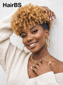 Ready to wear honey afro curly Topper 100% Human Hair (Not A Wig)