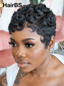Great Deal: Buy One, Get One Free $69 machine made fingwe wave & curly wave 100% Human Hair