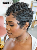 Special Offer $50.99 Glueless Wig Machine Made black finger wave 100% Human Hair