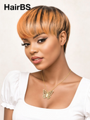 Ready to wear Ginger highlight straight straight Topper (Not A Wig)