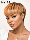 Ready to wear Ginger highlight straight straight Topper (Not A Wig)