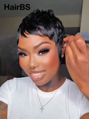 Special Offer Glueless Wig Machine Made Straight black $56.99 100% Human Hair