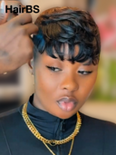 Machine made black wavy Topper Unit( NOT A WIG)