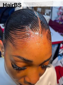 Pre-styled Updo 13x4 Lace Front Wig long Straight 20 inch 100% Human Hair