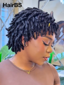 Pre-styled Updo Full Lace Natural Black With Braided Wig 100% Human Hair