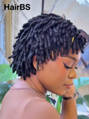 Pre-styled Updo Full Lace Natural Black With Braided Wig 100% Human Hair