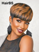 Half-price 2 wigs $99 Easy to wear machine made 2 color straight & afro curly 100% Human Hair