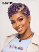 Half-price 2 wigs Easy to wear machine made 2 color brown & Purple 100% Human Hair