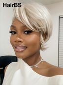 Half-price 13x4 lace front Wig blonde straight Side Part 100% Human Hair