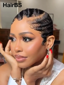 Special Offer Half-price Machine Made black pixie water wave 100% Human Hair