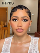 Special Offer Half-price Machine Made black pixie water wave 100% Human Hair