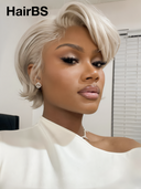 Half-price 13x4 lace front Wig blonde straight Side Part 100% Human Hair
