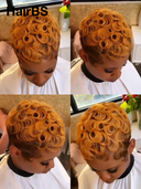 Machine Made finger wave honey pixie 100% Human Hair