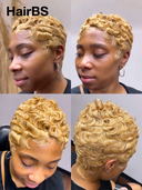 Easy to Go Machine Made pixie blonde short wig 100% Human Hair