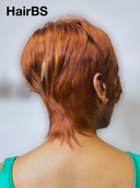 Glueless wig pixie honey highlight Machine Made straight with bangs 100% Human Hair