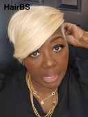 Machine made blonde straight Topper Unit( NOT A WIG)