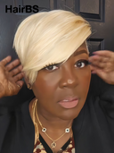 Machine made blonde straight Topper Unit( NOT A WIG)