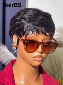 2 wigs $79 Easy to wear machine made black straight & afro curly 100% Human Hair