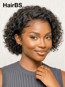 4x4 lace closure Wig curly wave BOB Half-price 100% Human Hair