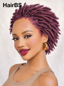 Special Offer burgundy afro curly pixie cut wig glueless wig or Lace front 100% Human Hair