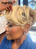 Half-price 13x4 lace front Wig blonde straight Stylist's Cut 100% Human Hair