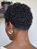 Special Offer Machine Made black pixie afro curly glueless wig 100% Human Hair