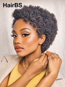 2 wigs $75 pixie Easy to wear machine made straight & afro curly 100% Human Hair