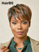 2 wigs $75 pixie Easy to wear machine made straight & afro curly 100% Human Hair