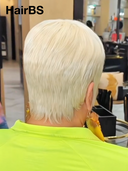 Ready to Go Glueless Wig pixie blonde straight Machine Made 100% Human Hair