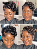 13x4 lace front Wig quick wave black ready to Go 100% Human Hair