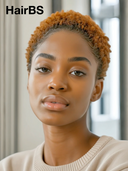 Special Offer honey Machine Made pixie afro 100% Human Hair