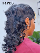 Half-price Wig mullet machine made quick wave 100% Human Hair