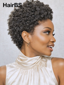 Special Offer $50.99 Machine Made pixie afro black 100% Human Hair