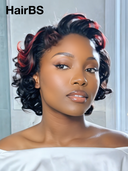 Promotion 13x4 lace front Wig burgundy highlight quick weave 100% Human Hair