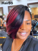 13x4 lace front straight rouge highlight BOB 100% Human Hair