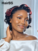 Promotion 13x4 lace front Wig burgundy highlight quick weave 100% Human Hair