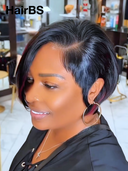 13x4 lace front straight rouge highlight BOB 100% Human Hair