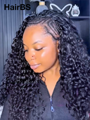 HairBS Feather Crochet Human Hair Extensions water wave invisible and comfortable 100% Human Hair