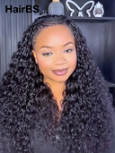 HairBS Feather Crochet Human Hair Extensions water wave invisible and comfortable 100% Human Hair