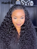HairBS Feather Crochet Human Hair Extensions water wave invisible and comfortable 100% Human Hair