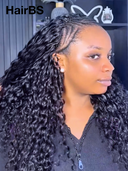 HairBS Feather Crochet Human Hair Extensions water wave invisible and comfortable 100% Human Hair