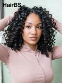 HairBS Feather Crochet Human Hair Extensions curly wave invisible and comfortable 100% Human Hair