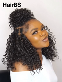 HairBS Feather Crochet Human Hair Extensions deep wave invisible and comfortable 100% Human Hair