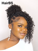 HairBS Feather Crochet Human Hair Extensions deep wave invisible and comfortable 100% Human Hair